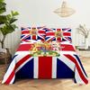 Colorful Young Style Bedding Sheet Fashion Print Polyester Queen King Bed Flat Sheet with Pillowcase Print Bedding Set Bed Sheet