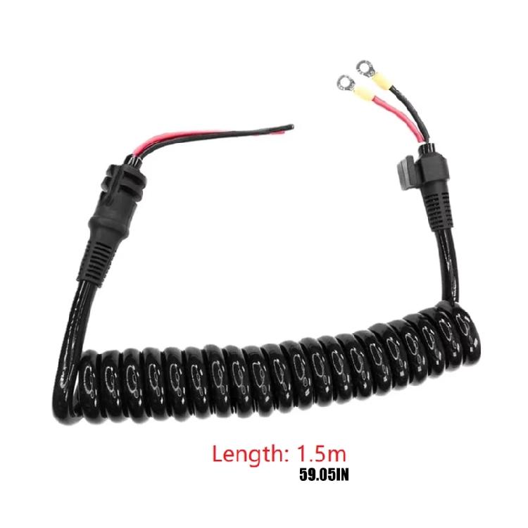 Marine Electrical Replacement Cable for Trolling Motor Power Line Service, Coiled Lead for Motorguide Xi5 Trolling Motor 72 inch Shaft Repair Work