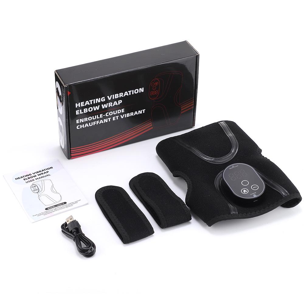 Wireless Heated Shoulder & Elbow Massager with 5-Speed Temperature Control 3000mAh Battery