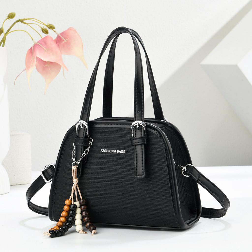 

Minimalist Pu Shoulder Bag With Contrast Stitching For Casual Women чёрный