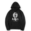 Europe Style A1APE Fleece-Lined Hooded Sweatshirt: Thank You Print