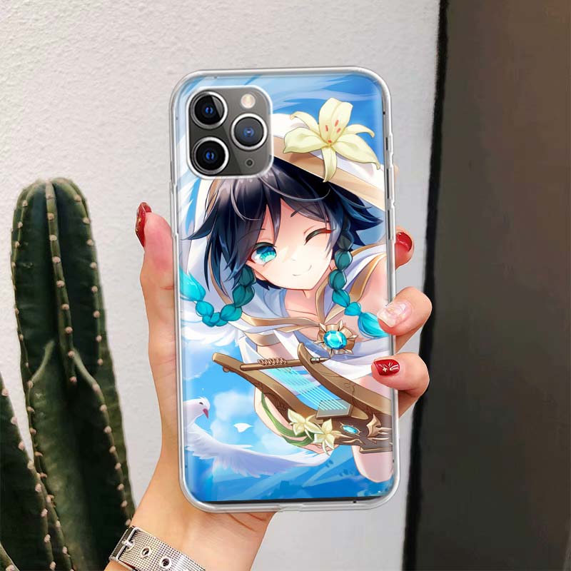 

Genshin Impact Венти Для iPhone 17 Air 16 15 14 Plus 13 Mini 12 11 Pro Max Чехол для телефона 16E 7 Печать 8 SE Fundas Чехол Мягкий Coque 1 iPhone 17 Air
