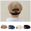 Embroidered Letter Baby Beret Hat Drawstring Newsboy Cap Adjustable Kids Peaked Cap  Girl