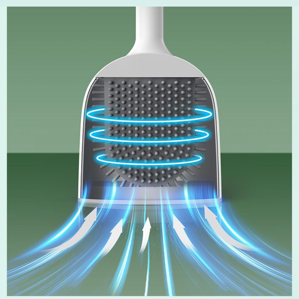 Toilet brush for bathroom, toilet, precise, rubber, hanging, container, handle