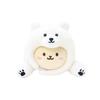 IRISRAIN ANIROLLZ Plush Toy, Small, Winter Series, Polar Bear Bunny, 15.5x11x18cm (ANI-BN-PB18)