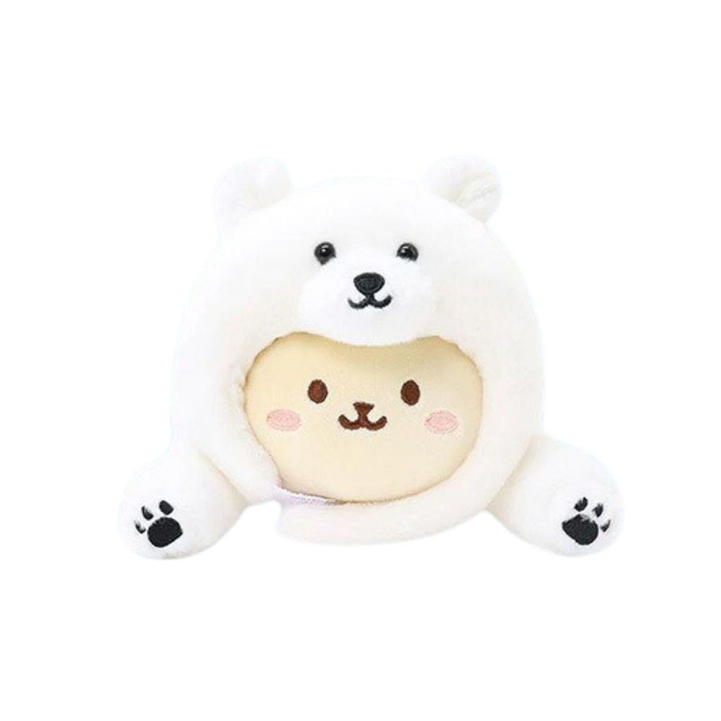IRISRAIN ANIROLLZ Plush Toy, Small, Winter Series, Polar Bear Bunny, 15.5x11x18cm (ANI-BN-PB18)
