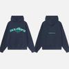 Felpa con cappuccio oversize unisex con stampa di lettere vestibilità ampia pullover casual autunno