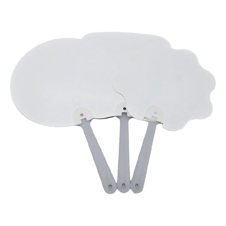 10Pcs Double-Sided Blank Sublimations Fan for Church Functions and Personalizeds Party Accessories