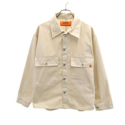 Work Jacket M Beige Men's Used