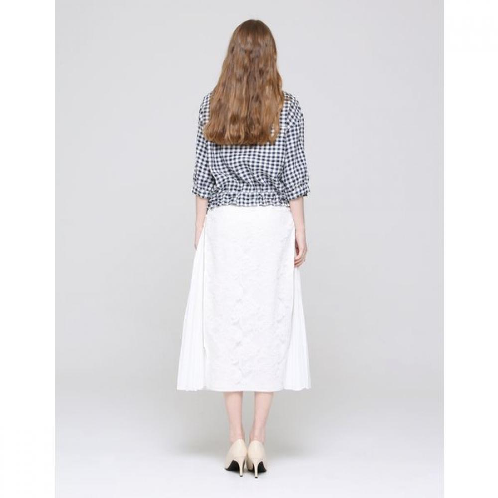 SON JUNG WAN Women S Check Flower Embroidery blouSe Zbl6262150