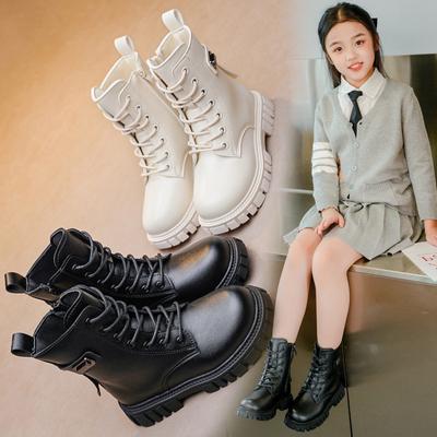 Children's Boots, Girls' Boots, Autumn and Winter, Little Girls' Single Boots, Korean Version of The British Style Student Short Boots