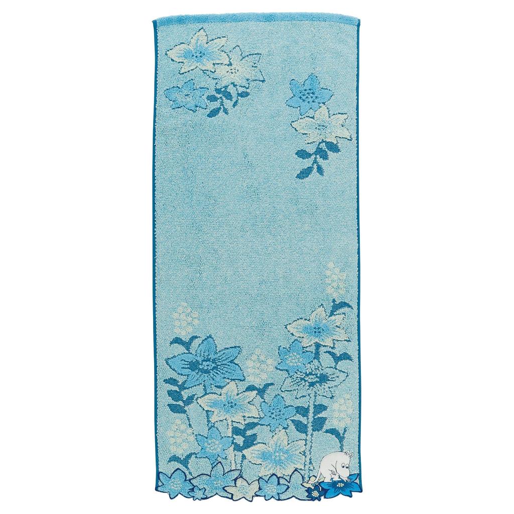 Marushin Moomin Faccia Classico Antibatterico e Perfetto come Asciugamano da Regalo, Blu, 100% Cotone, Deodorante, (Numero prodotto 1405041000)