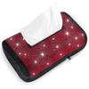 Diamond Studded Car Tissue Holder - Sun Visor & Armrest Mount, Luxurious Pull-out Design, Cute & Convenient In-Car Accessory