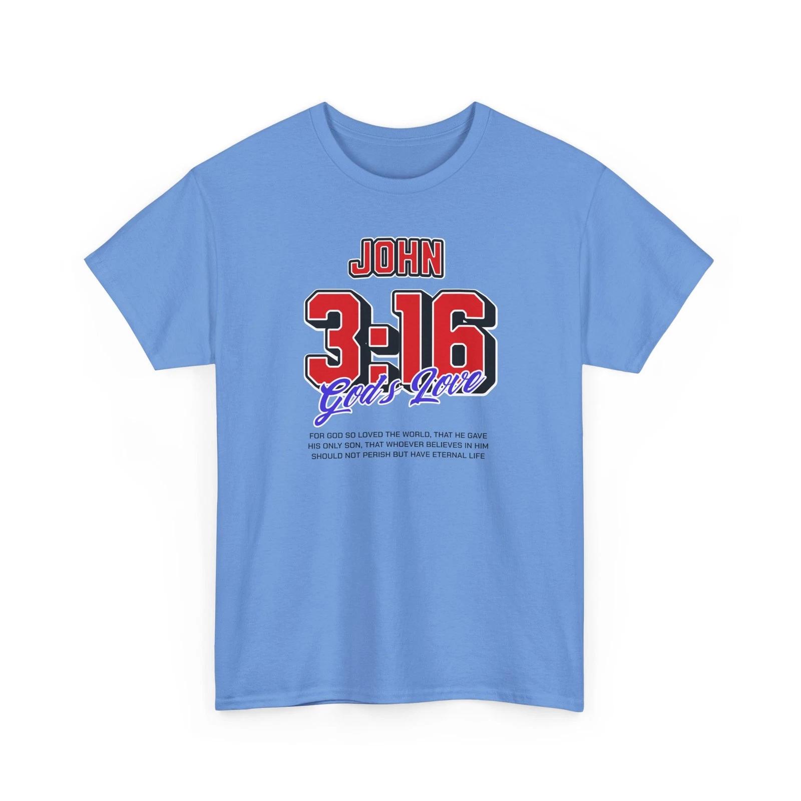 John 3:16 - God s Love Christian Bible Verse T-Shirt S
