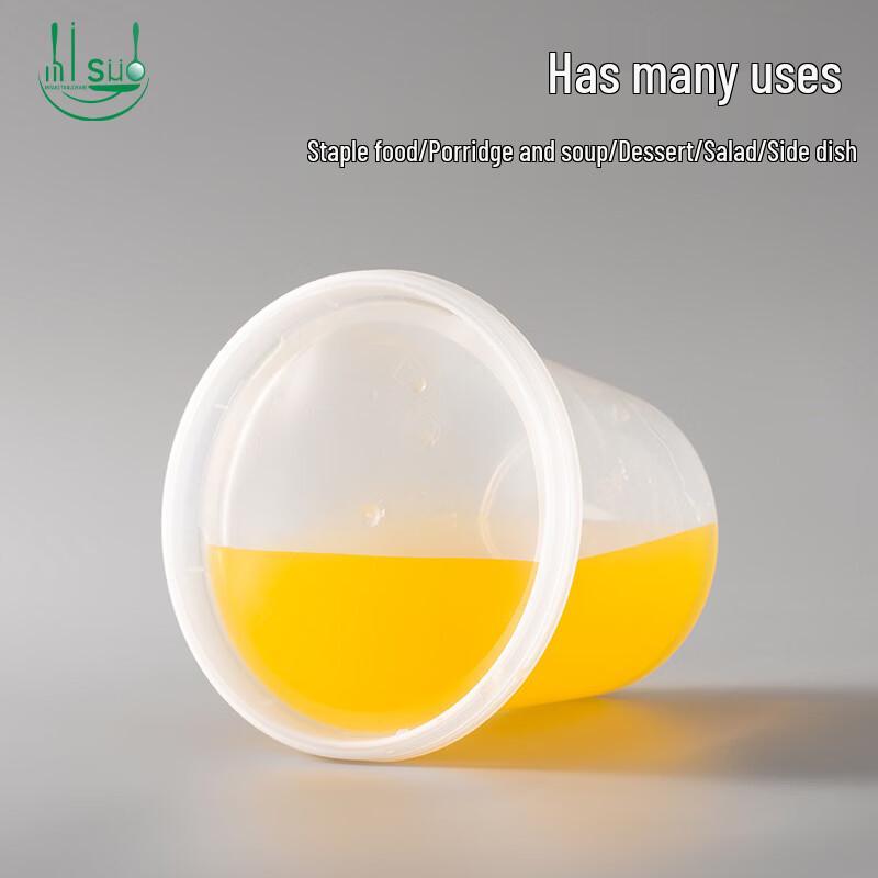 Jednorázové PP misky na polévku s víčky na odnesení