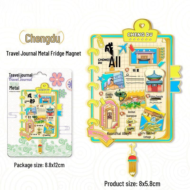 Sichuan Kangding Scenic Landmark Travel Magnet: Liuliucheng, King Kong Temple, Mugecuo, Zheduo Mountain Souvenir