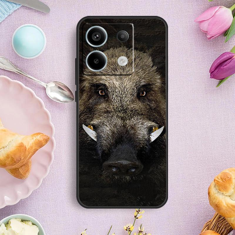 wild boar Case For Xiaomi Redmi Note 12 11 9 10 13 Pro Plus 9S 10S 11S 12S Redmi 12 10 C 9C 13C Cover