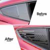 2pcs Rear Window Decal American Flag Trim Sticker For Ford Mustang 2015+ Black