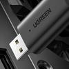 Ugreen transmiter nadajnik / odbiornik Bluetooth 5.1 bezprzewodowy adapter audio 3,5 mm mini jack czarny (CM523 60300)