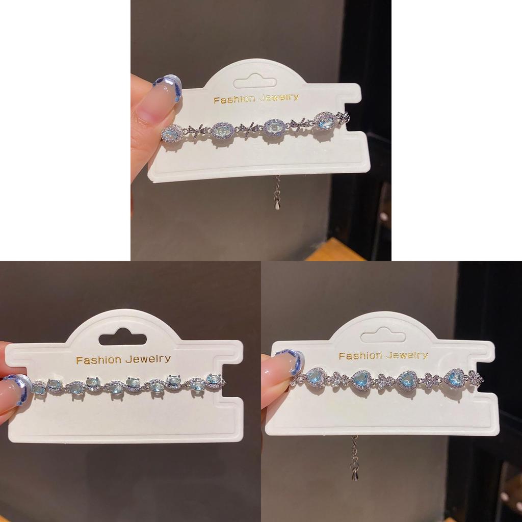 Bracciale a Forma di Farfalla con Fiocco in Zircone Ovali Microincastonati per la Moda Femminile Regalo