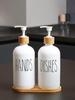 Leeseph Soap Dispenser Set, Contains Hand and Dish Soap Dispenser, Suitable for Kitchen Decor