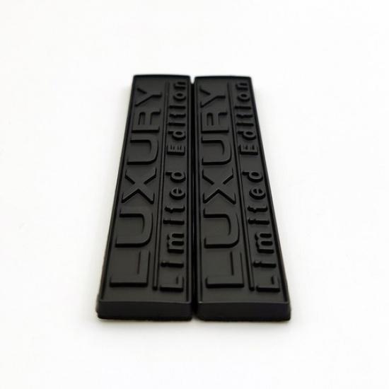 2x Black Metal Luxury Limited Edition  Emblem Sport Bagde Car Sticker Decal