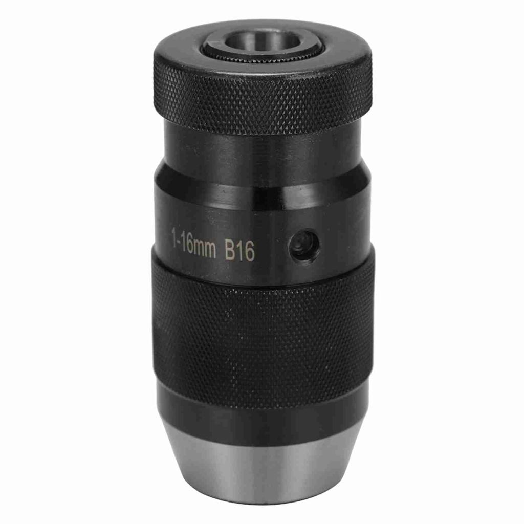 Geevorks Heavy-duty Self-tightening Drill Chuck with Handle Integrated   Keyless Chuck MT-B16 1-16mm Clamping Range B16 MT2 Self-Tighten fo