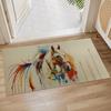 Colorful Nautical Rope Indoor Door Mat,  Floor Area Rug for Entryway, Living Room,or Bathroom, Non-Slip Doormat,Vibrant Knotted