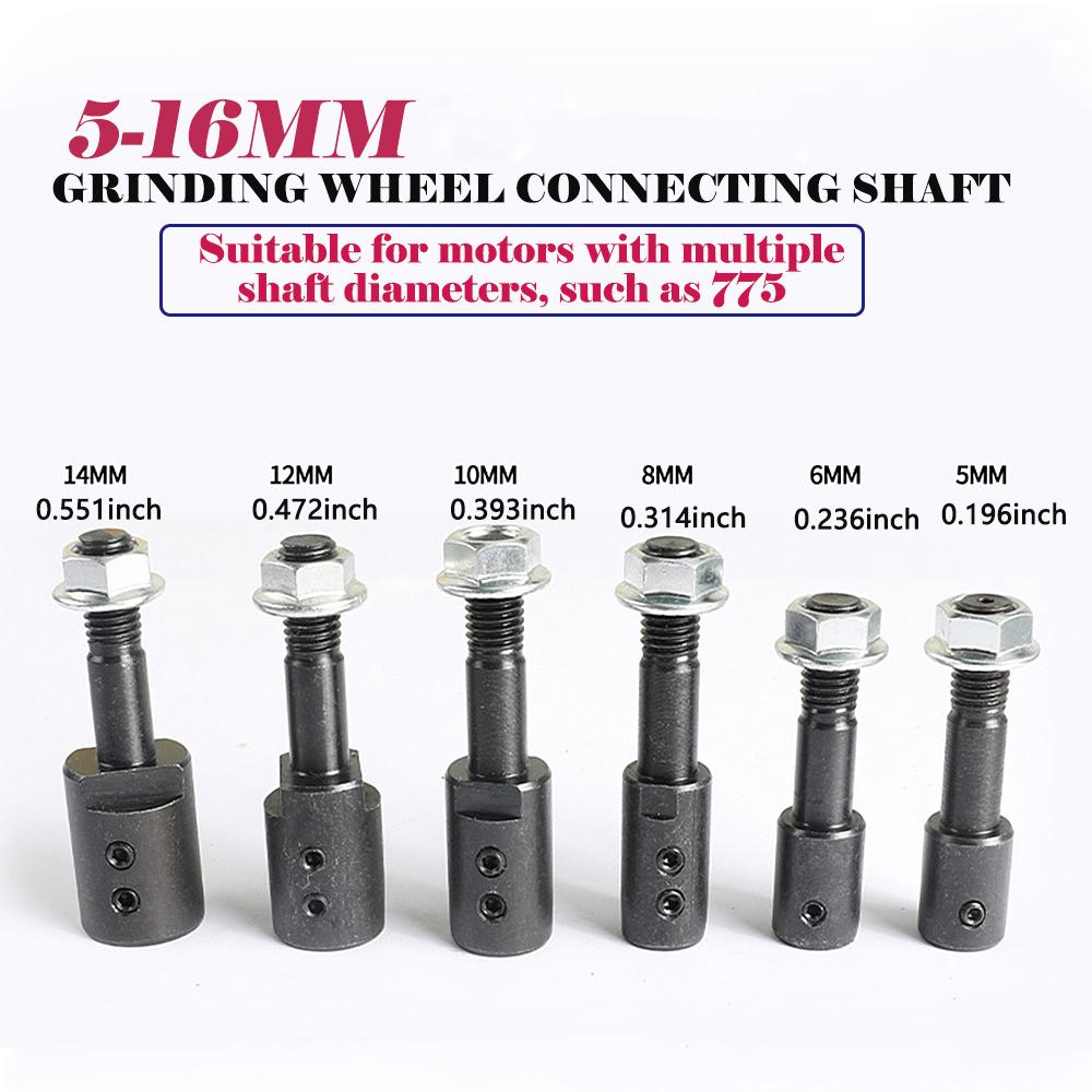 Radverbindungswelle Innenloch 5-16mm Motorzubehör 775 Motor Tischschleif-Verbindungsstange Polierrad Schleifstange