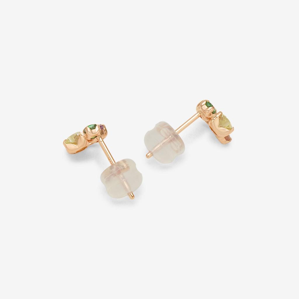 ESTELLE [Official] Women's Earrings, 10K Pink Gold with Light Amethyst, 0222-9389-0019-0000