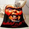 Chucky's Creepy Invitation Personalized Name Blanket Lightweight Personalized Blanket Durable Comfort Throw For Living Room Nap Office Picnics