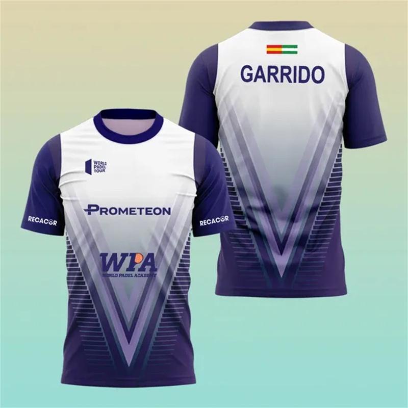 Summer Men Quick Drying Padel Short Sleeved T-shirt Men Professional Tennis Training Apparel Quality Outdoor Sports O-Neck Tees