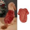 Soft Fleece Dog Shirt Comfortable Pullover Pet Apparel Lightweight Classic Crewneck Design for Small Dogs Puppies
