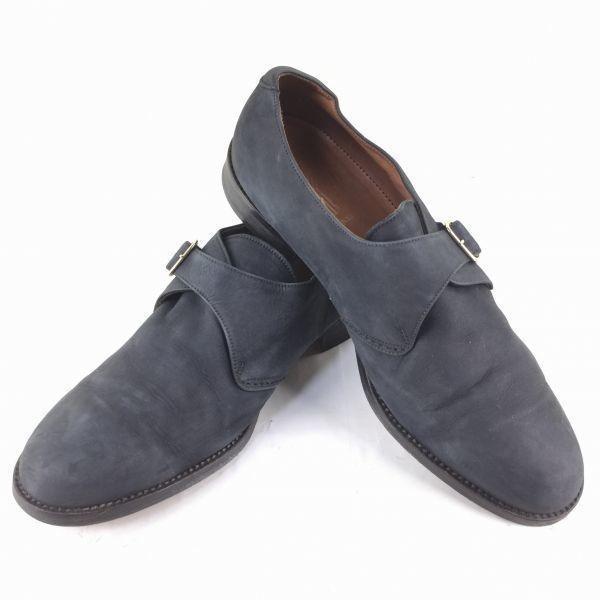 

80s-90s Vintage YANKO Monk Strap Shoes Navy size 8.5EE 26.5 Men s