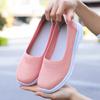 Herbstschuhe für Mütter mittleren Alters und ältere Mütter, Damen-Freizeitschuhe aus gewebtem Mesh-Stoff, Atmungsaktive Sportschuhe, Einschlupfschuhe für ältere Menschen