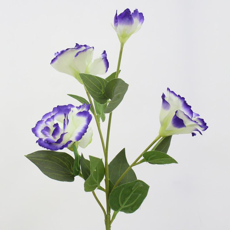 3 Branches 70cm Artificial Flower Trigeminal Eustoma Plants Room Home Decoration Fake Floral Wedding Photo Props Gifts