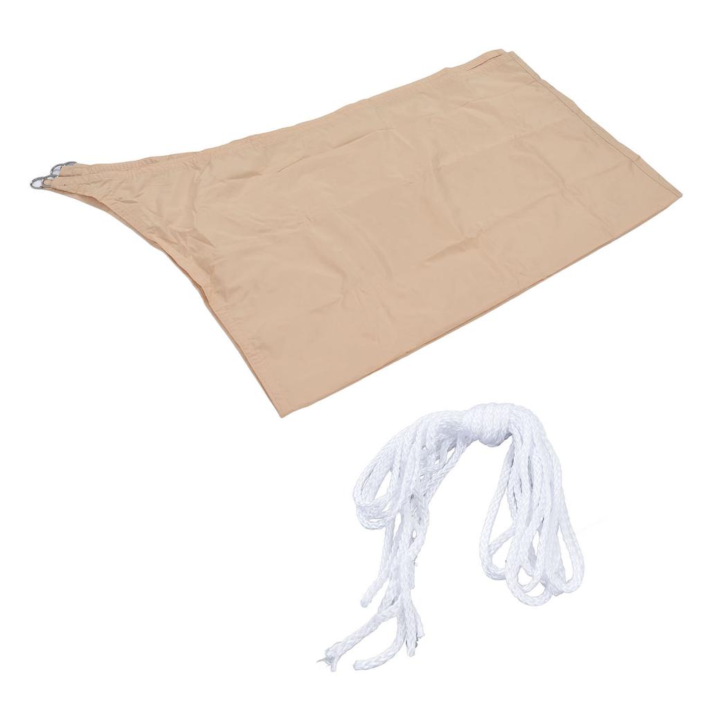 Sonnensegel 2x3m Viereck Beige Verschleißfest Langlebig Polyester Wasserdicht Weit Verbreitet Tragbar