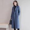 Spring and Autumn Women's Casual Mid-length Solid Color Woolen Coat