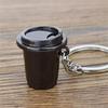 Fashionable Metal Espresso Accessory Keychain Fashion Key Pendant Coffee Theme Pendant Unisex Present for Coffee Fan