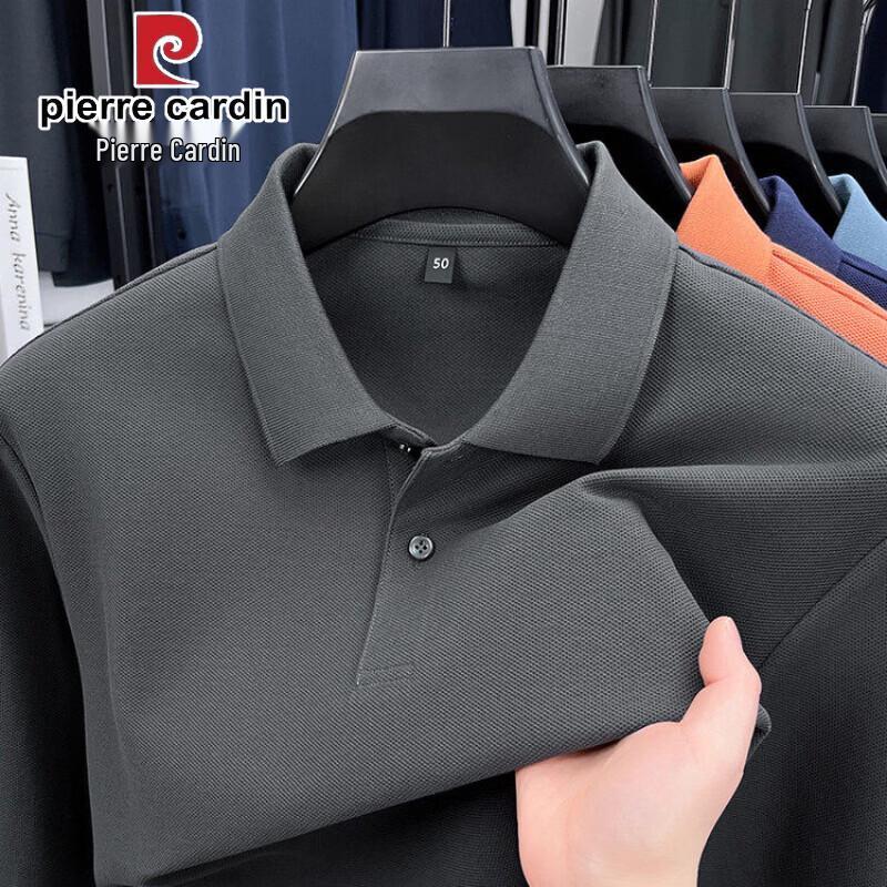 

Мужская хлопковая рубашка-поло с длинным рукавом Pierre Cardin 100% хлопок 4XL