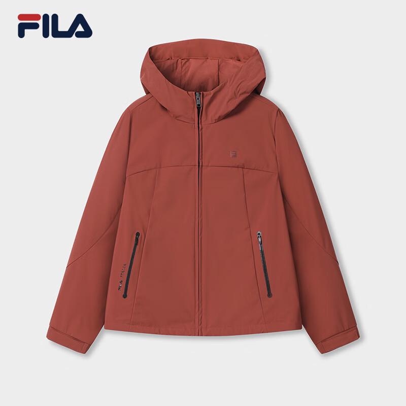 FILA Women's Casual Loose Hooded Woven Jacket