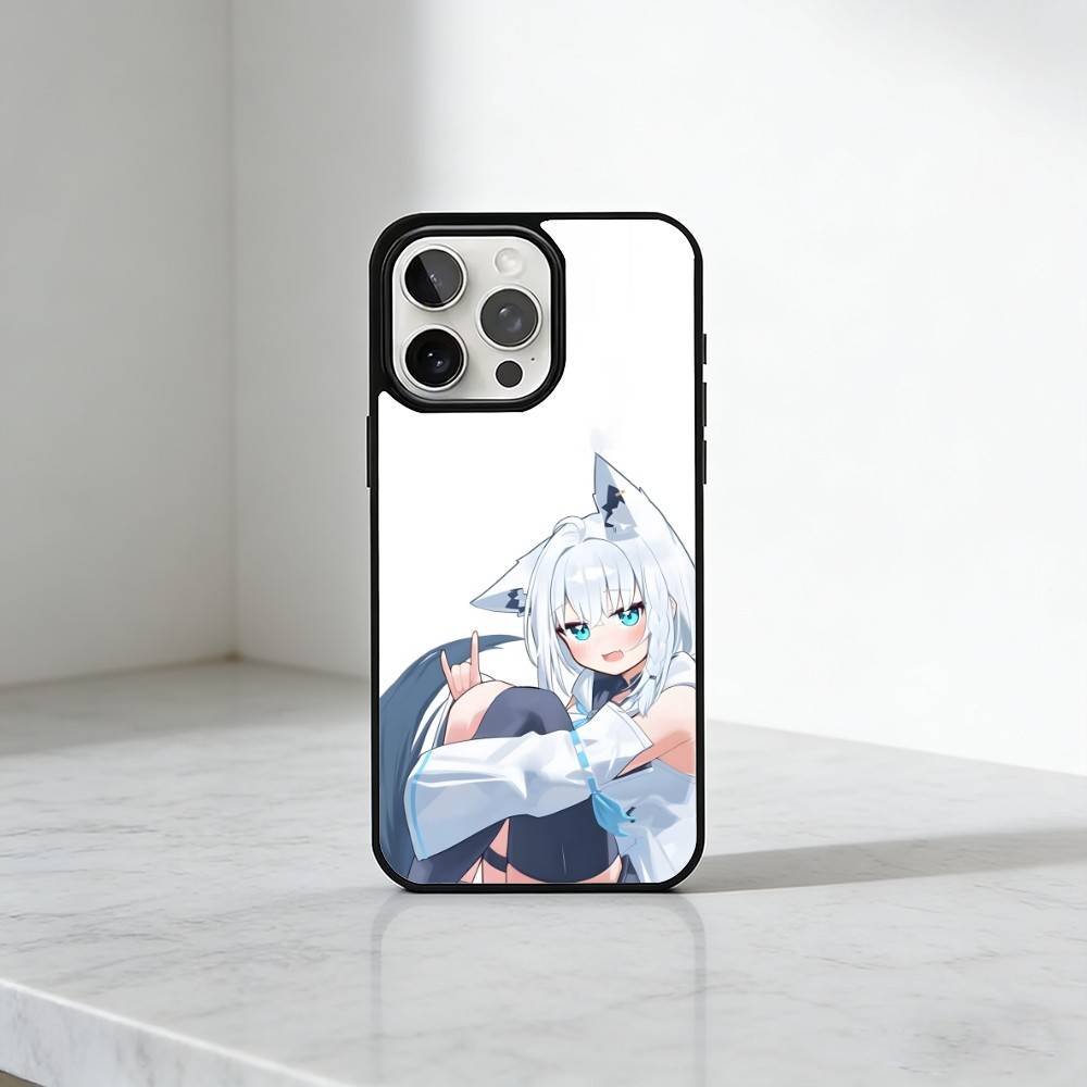 HOLO Shirakami Fubuki Phone Case For iPhone17,16,15,14,13 Plus,Pro Max Magnetic For Magsafe Wireless Charging