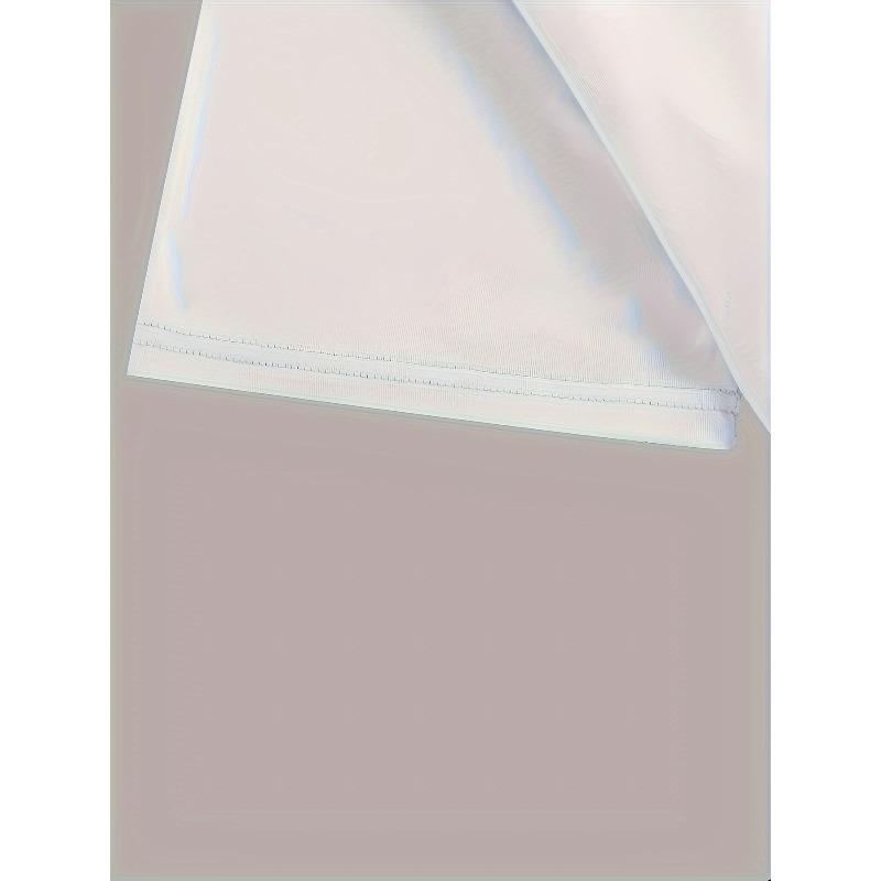 European Size Plus Size - Plus Size Women'S for Lotus Flower Print T-Shirt - Casual Round Neck, Short Sleeve Top in White with Black Mandala Design