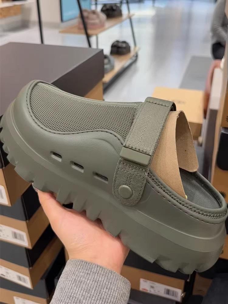 

Женские повседневные сандалии-слипоны на толстой подошве с увеличением высоты для весны/лета 2025 36 армия зеленый