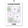 Abstraktes Linien-Frauen-Poster Druck Dänischer Pastellton Frühlingsfrische Blumenmarkt Wandkunst Leinwandbild Wohnzimmer Dekor