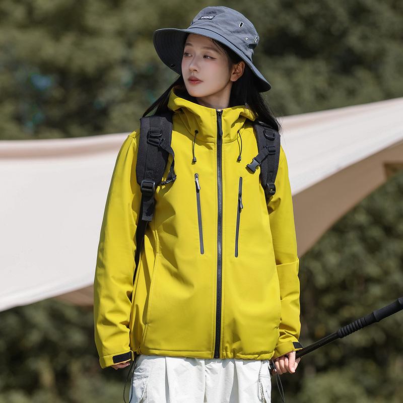 

Комплект ветрозащитных дорожных курток для пары: Весенне-осеннее пальто для походов для мужчин и женщин Medium