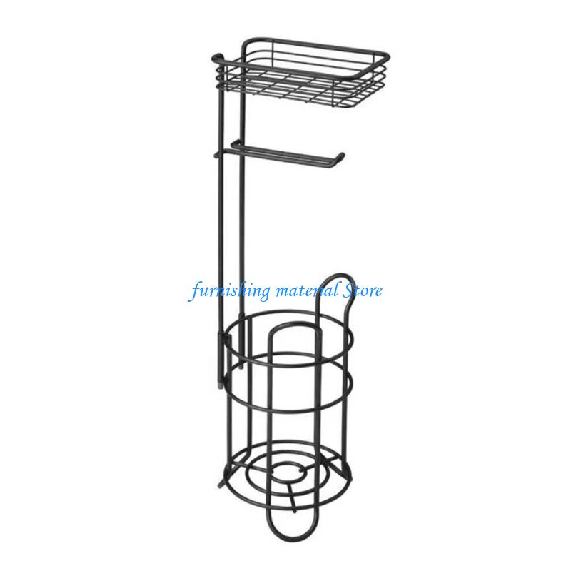 Y5GD Upgrades Eisen Toilettenpapierhalter Freistehender Toilettenpapierständer Einfaches Design Taschentuchständer Perfekt für Kleine Badezimmer