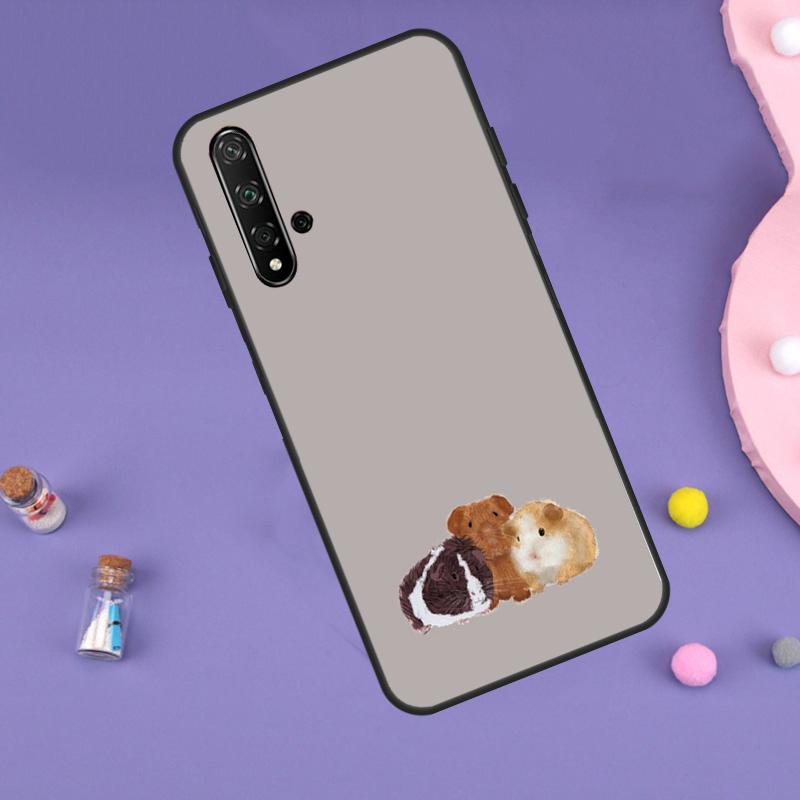 Cute Cartoon Guinea Pig For Huawei Nova 10 9 SE 3i 7i 8i 11i 12i Y60 Y61 Y70 Y72 Y73 Y90 Y91 P20 P30 P40 Lite Case