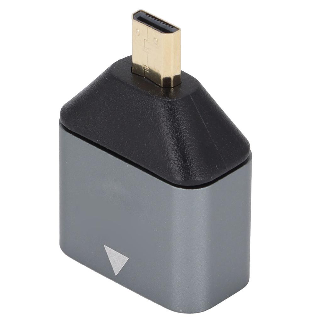 HD Multimedia Interface Adapter Male to Female Aluminum Alloy 4K Micro HD Multimedia Interface Adapter