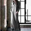 IHUASU Fashion Autumn Winter Long Sleeve O-Neck Solid Color Print Casual Dresses